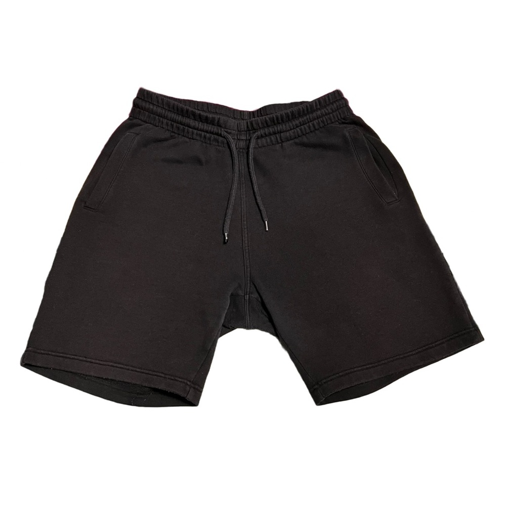 Black Premium Medium Regular Fit Sweatshorts, lightly used, Good Condition